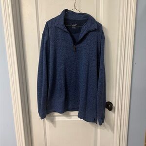 Haggar Men's Navy Zip-Up Sweater